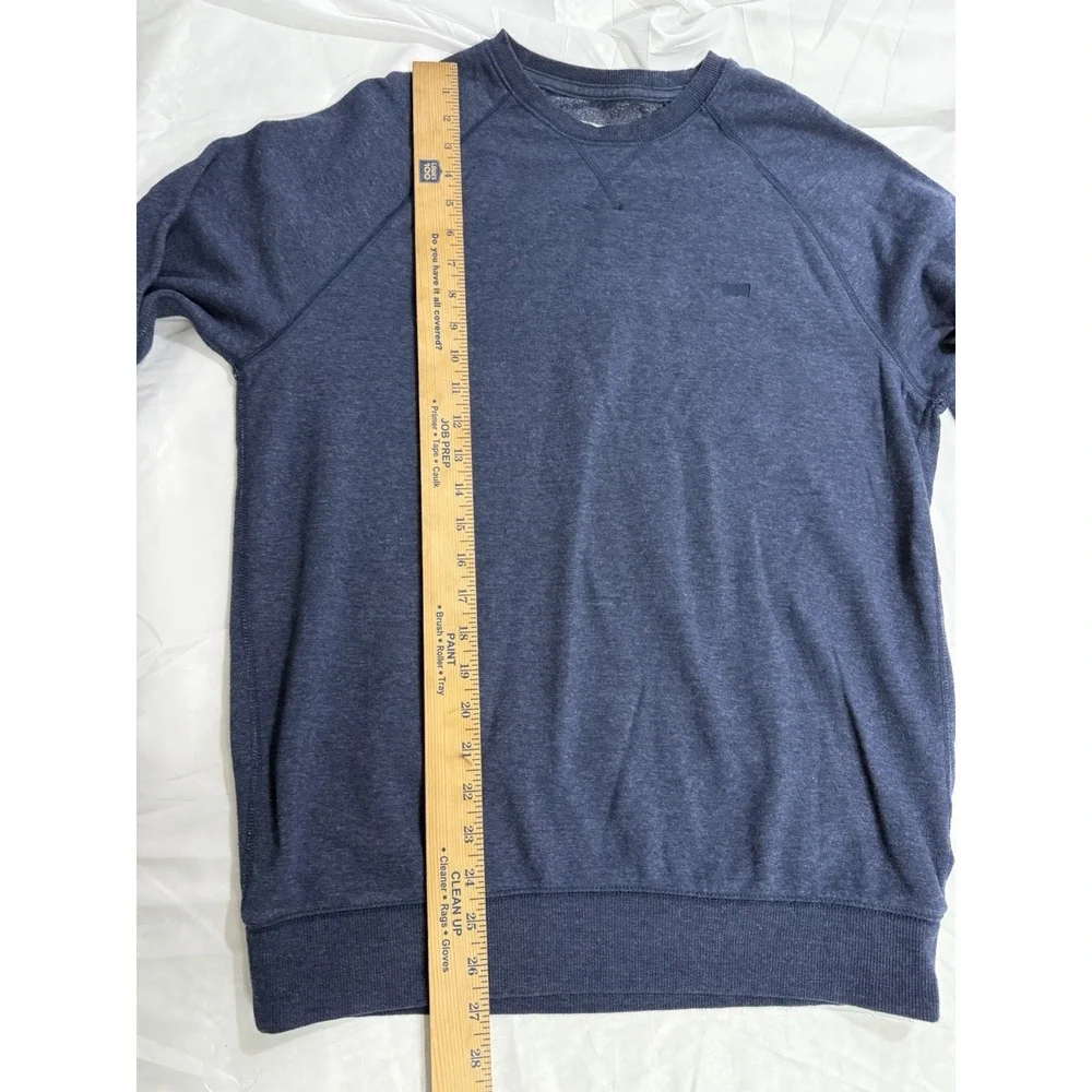 Levi's Mens‎ Medium Blue Long Sleeve Crewneck Sweater Sweatshirt Preowned